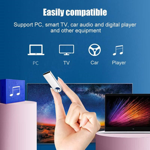 64Gb Usb 3.0 Mini Flash Drive Disk Memory Pen Stick For Laptop Pc Silver