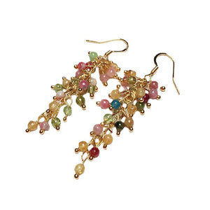 Earrings Womens Tourmaline Dangle Crystal Fashion Jewellery Accessories