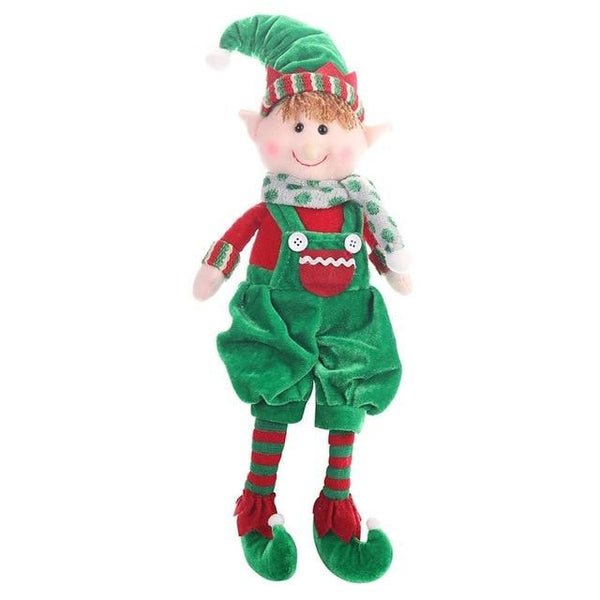 Seasonal Decorations 48Cm Cute Christmas Elf Soft Toy Decoration