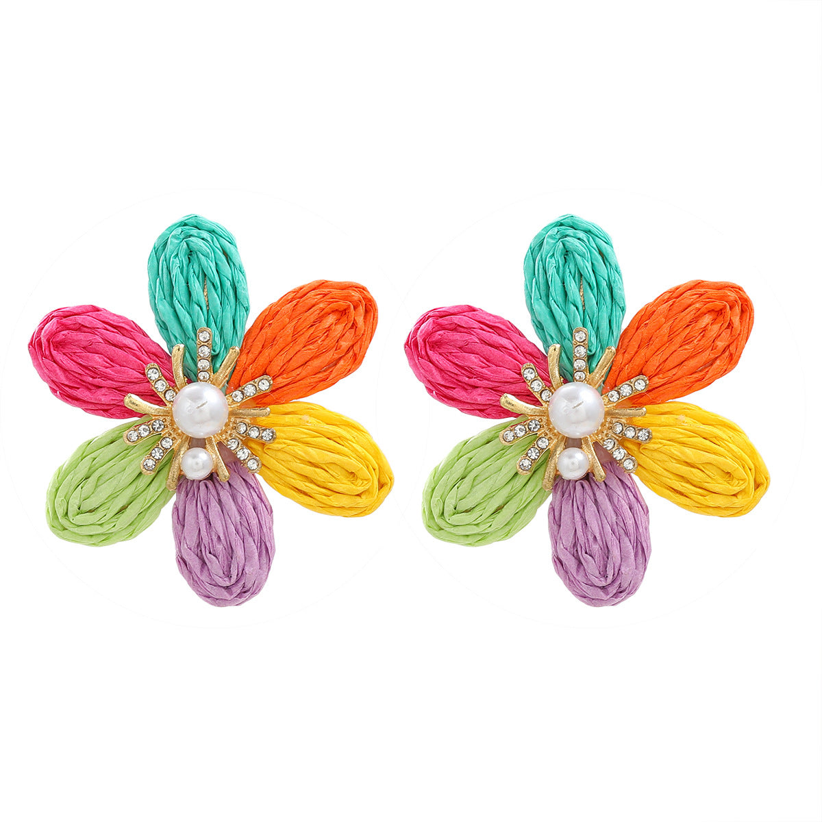 Earrings Women Ladies Party Accessories Flower Stud Fashion Jewellery