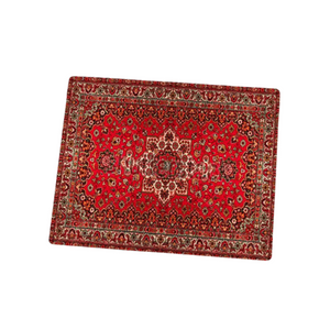 Desk Mats Mouse Pad Red 22X18cm Persian Tribal Carpet Non Slip Mat For Desk And Office Use