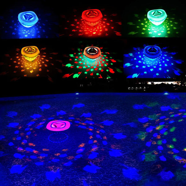 Pool & Spa Lights Led Floating Fish Mini Projector Bath Pool Light