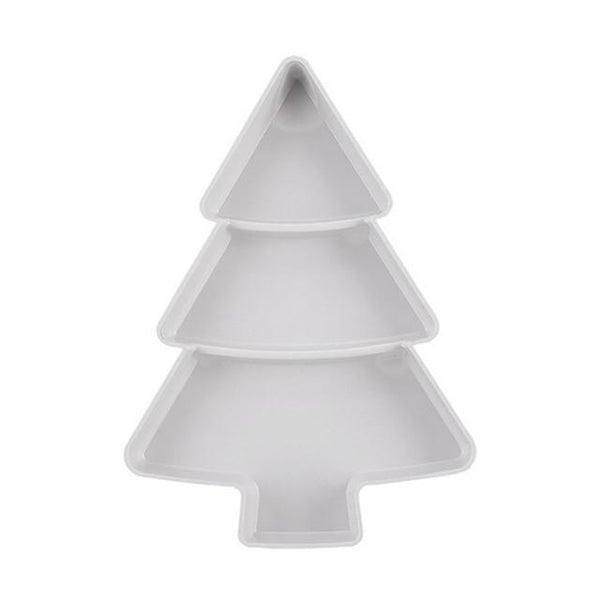 Christmas Tree Shape Candy Snacks Plastic Platter