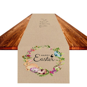 Table Cloths Easter Table Flag Linen Strong Durable Tablecloth Oil And Stain Proof