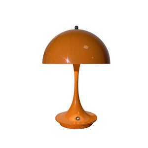 Lamps Luxury Orange Mushroom Table Lamp Wireless Rechargeable Home Decor Lighting