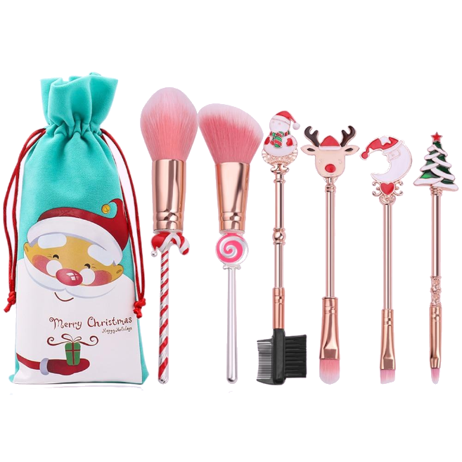 Brushes 6Pcs / Set Christmas Makeup Stocking Fillers