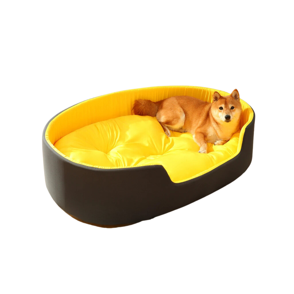 Pet Beds Pet Bed Black And Yellow Double Sided Dog Mat Kennel Soft Fleece Sofa