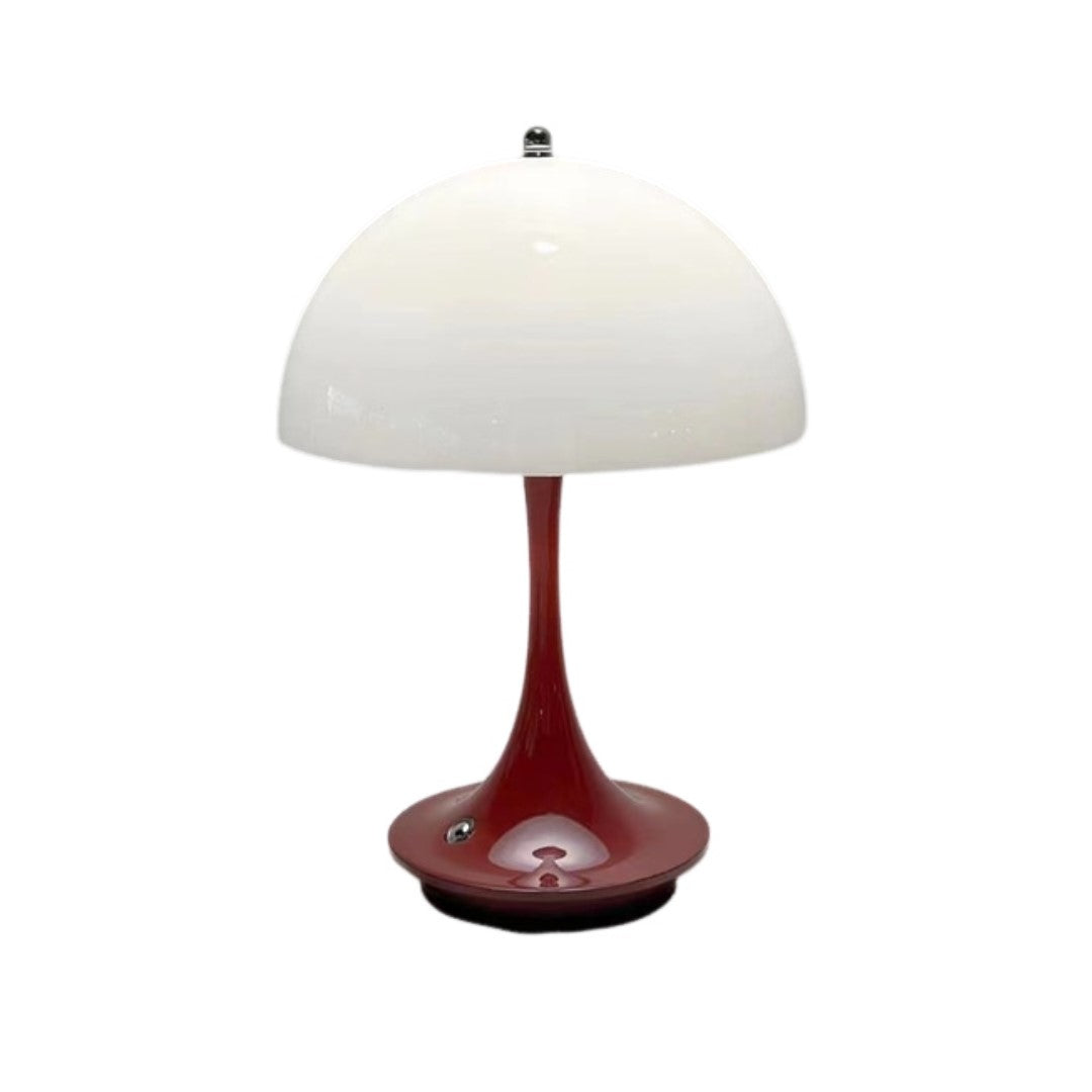 Lamps Luxury Lamp Red Body Mushroom Home Decor Wireless Rechargeable Table Accents