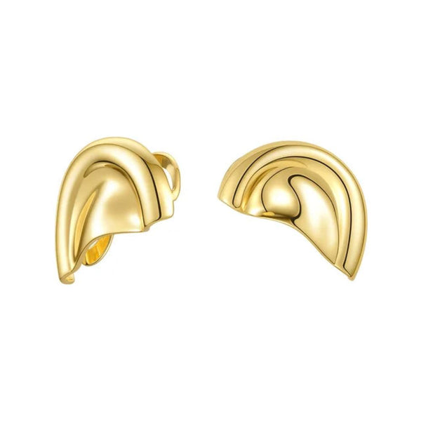 Earrings Auricle Ear Cuff Clip On For Women Non Piercing Gold Plated Cuffs