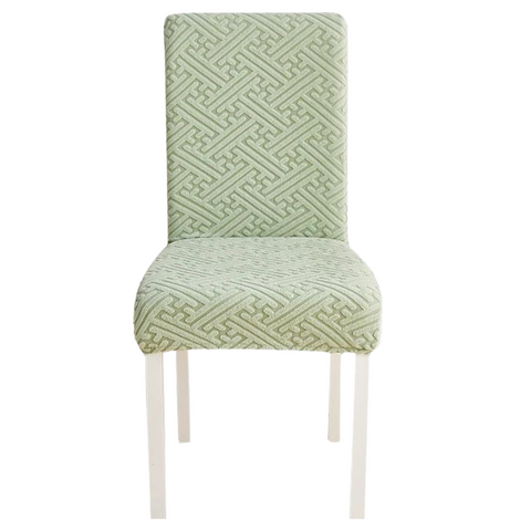 Slipcovers Chair Cover Cypress Green Puzzle Design Anti Dirt Elastic Material