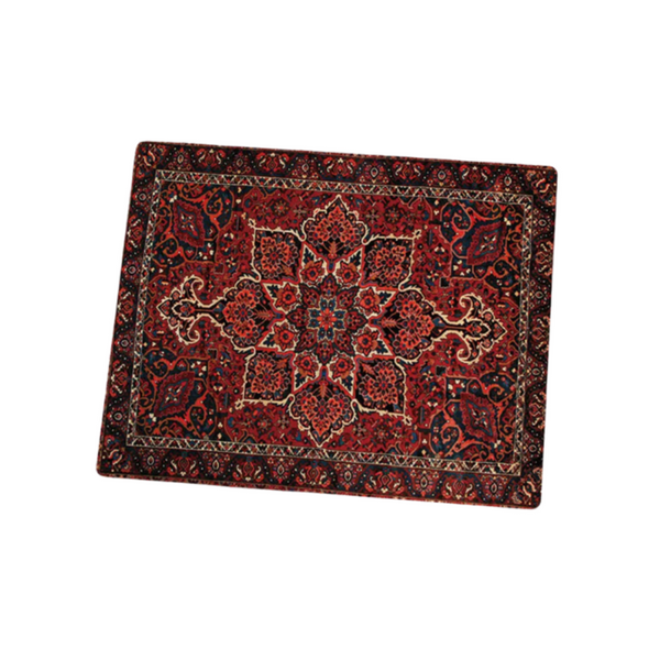 Desk Mats Mouse Pad Dark Red 22X18cm Persian Tribal Carpet For Computer Office Desk Mat