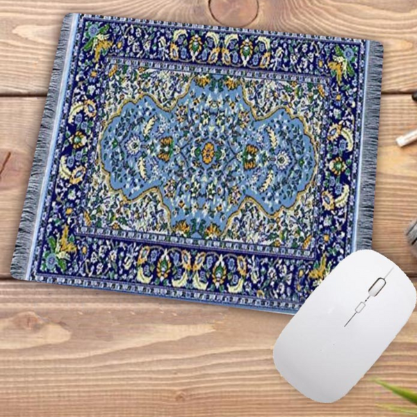 Desk Mats Mouse Pad Green 22X18cm Persian Tribal Carpet Computer Office Desk Non Slip Mat