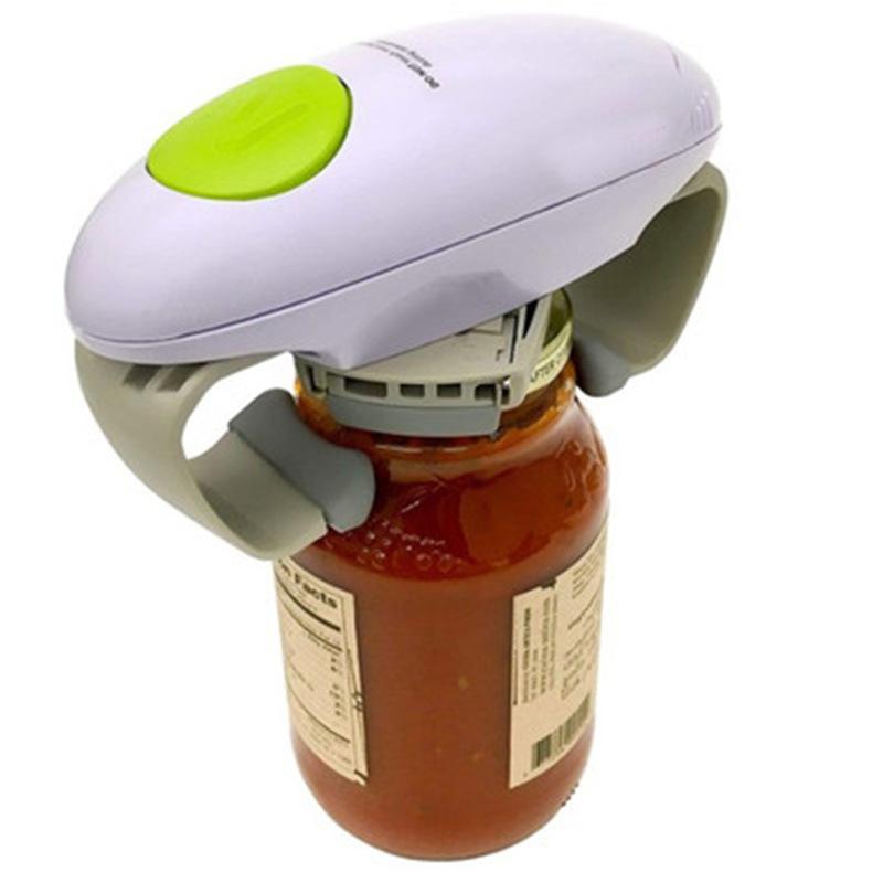 Electric One Push Battery Powered Jar Lid Opener Kitchen Gadget