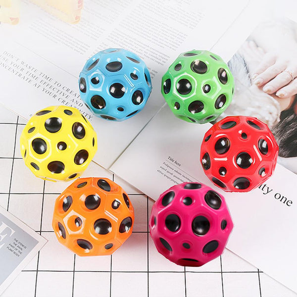 Outdoor Toy Balls Hole Ball Soft Bouncy Antifall Moon Shape Porous Kids Indoor Outdoor