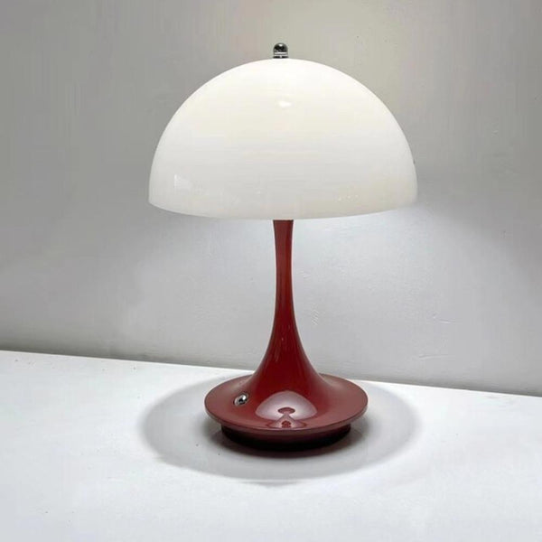 Lamps Luxury Lamp Red Body Mushroom Home Decor Wireless Rechargeable Table Accents