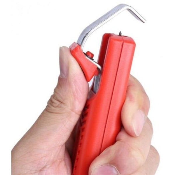8 28Mm Wire Stripper Stripping Cutter Plier Crimping Tool For Pvc Rubber Cable Red