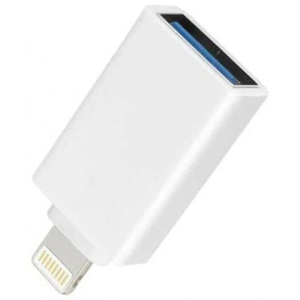 8 Pin Male To Female Usb 3.0 Adapter For Iphone White