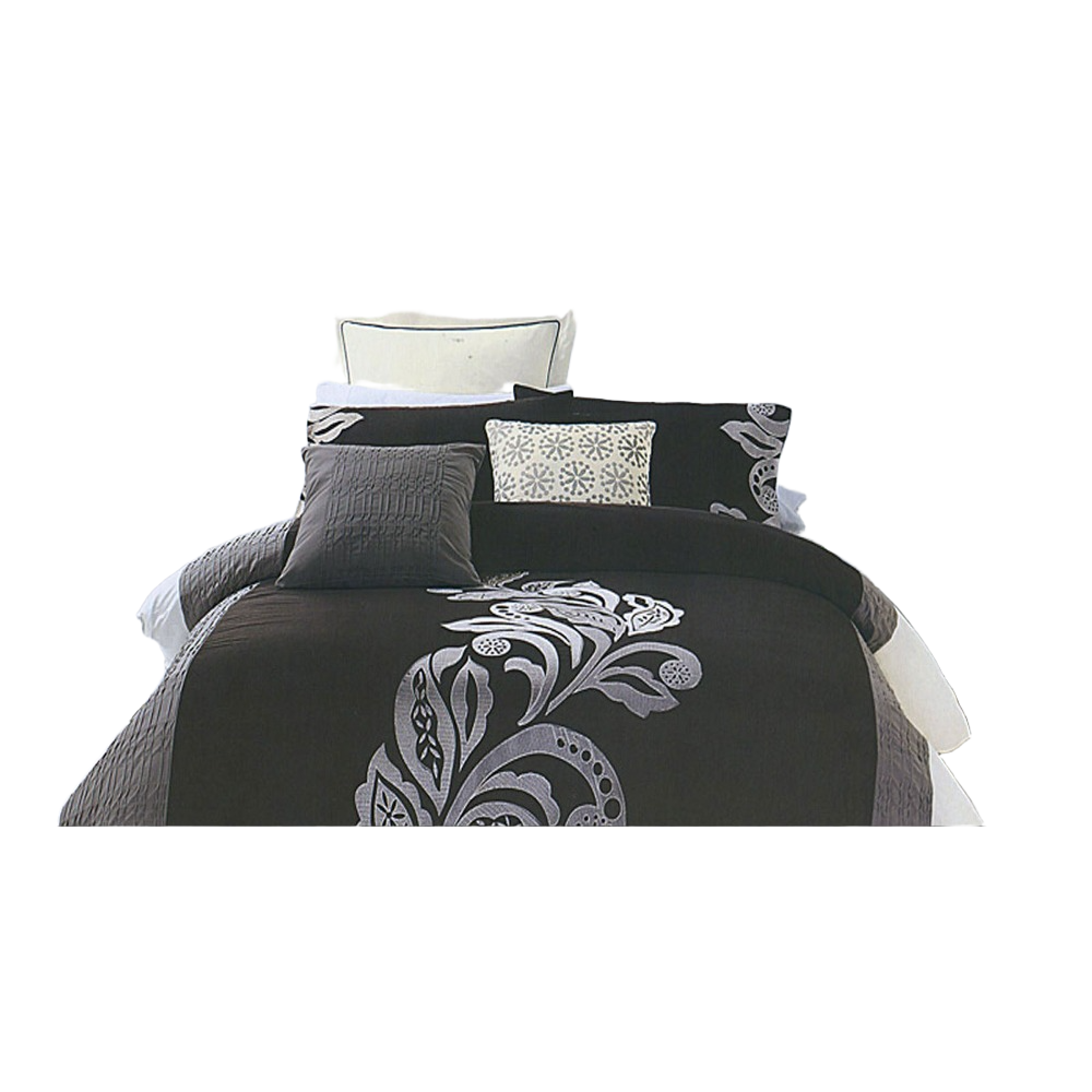 Quilt Covers Pierre Black Grey Quilt Cover Set Queen