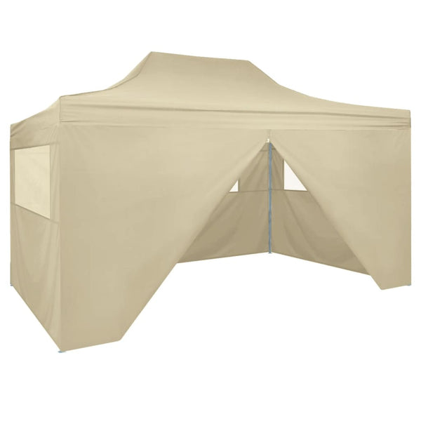Foldable Tent Pop-Up With 4 Side Walls 3X4.5 M