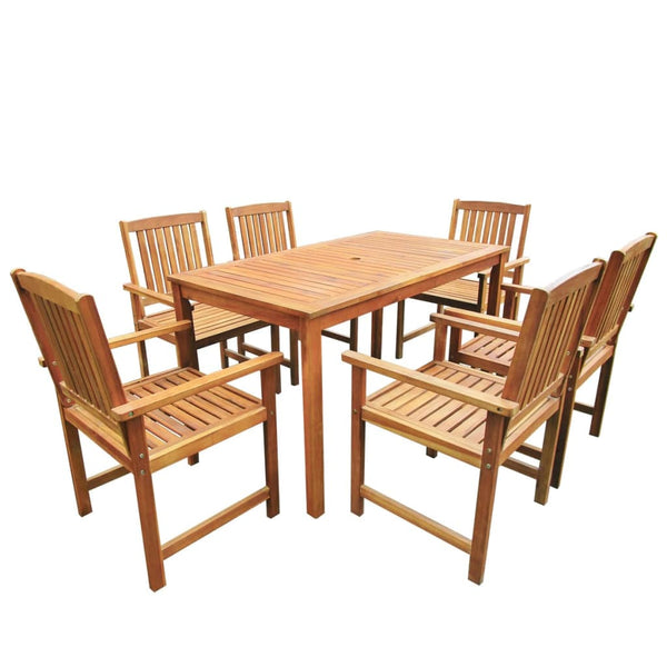 Outdoor Dining Sets 7 Piece Outdoor Dining Set Solid Acacia Wood