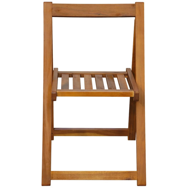 Patio Chairs Folding Garden Chairs 2 Pcs Solid Acacia Wood