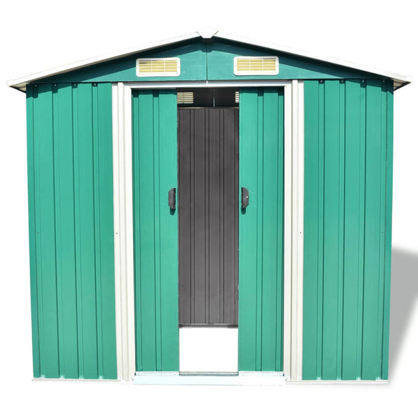 Sheds Summerhouses Carports Garden Storage Shed Metal 204X132x186 Cm