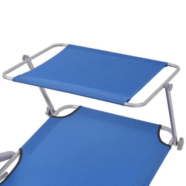 Loungers Sun Lounger With Canopy Steel