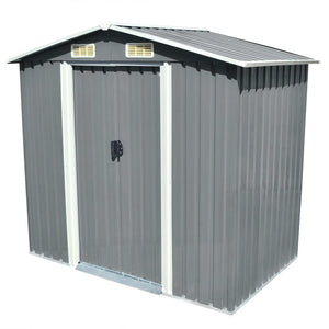 Sheds Summerhouses Carports Garden Storage Shed Metal 204X132x186 Cm