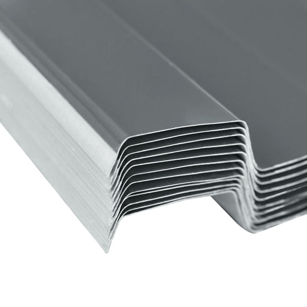 Roof Sheets & Panels Roof Panels 12 Pcs Galvanised Steel Grey