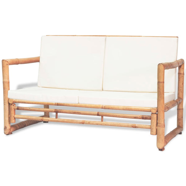 Patio Chairs 4 Piece Garden Lounge Set With Cushions Bamboo