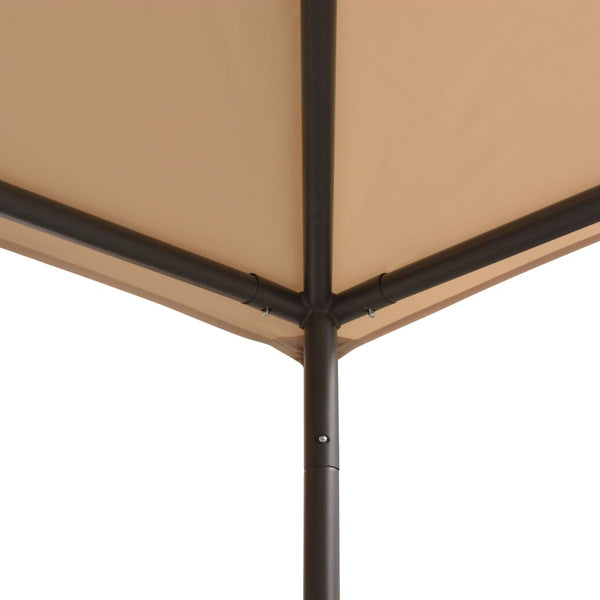 Gazebos & Pergolas Gazebo Pavilion Tent Canopy 4X4 M Steel Beige