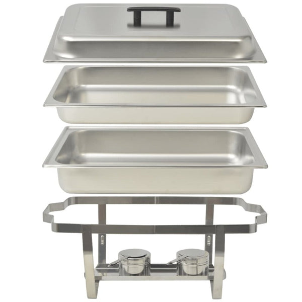 Countertop Food Warmers 4 Piece Chafing Dish Set Stainless Steel