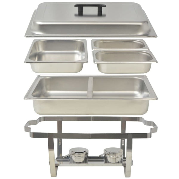 Countertop Food Warmers 4 Piece Chafing Dish Set Stainless Steel