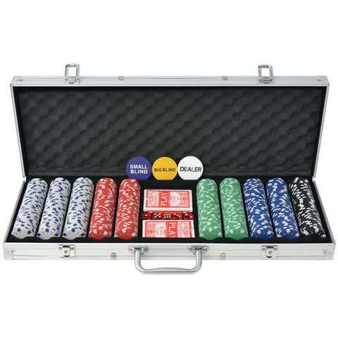 Fireplace Pokers Tools Poker Set With 500 Chips Aluminium