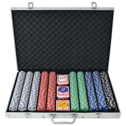 Poker Chips Poker Set With 1000 Chips Aluminium