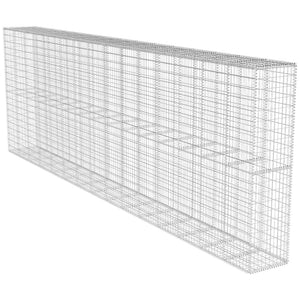 Gabion Baskets Gabion Wall With Cover Galvanised Steel 600X50x200 Cm