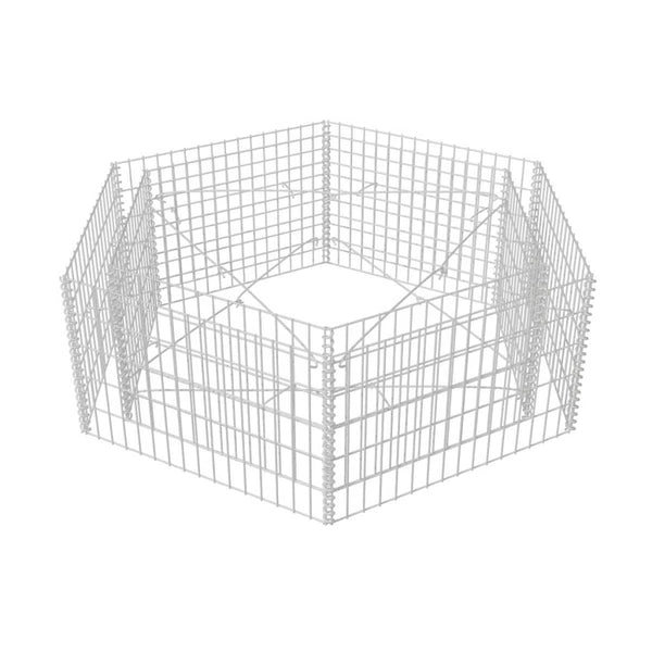 Hexagonal Gabion Raised Bed 160X140x50 Cm