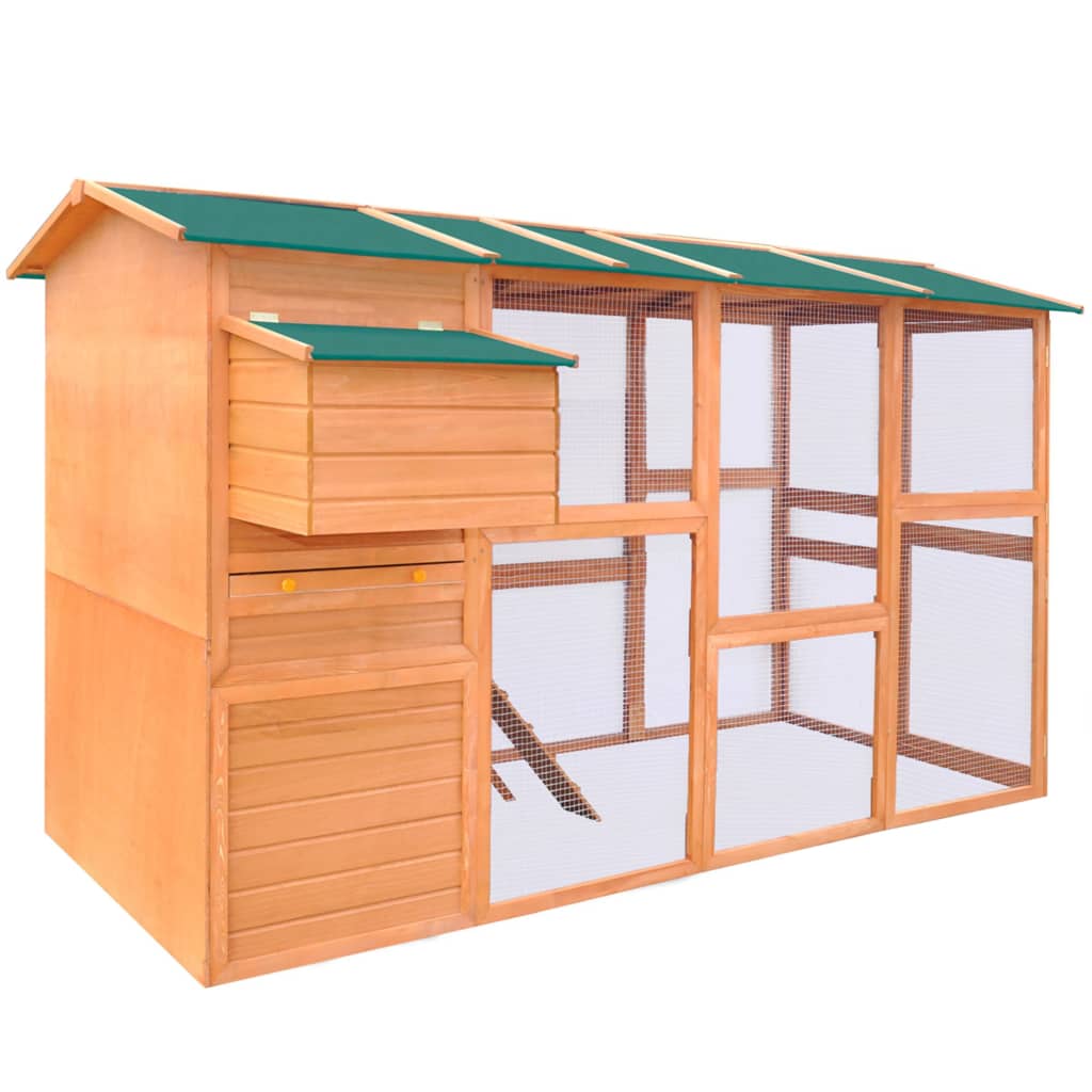 Small Animal Cages & Hutches Chicken Coop Wood 295X163x170 Cm