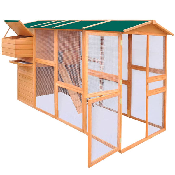 Small Animal Cages & Hutches Chicken Coop Wood 295X163x170 Cm