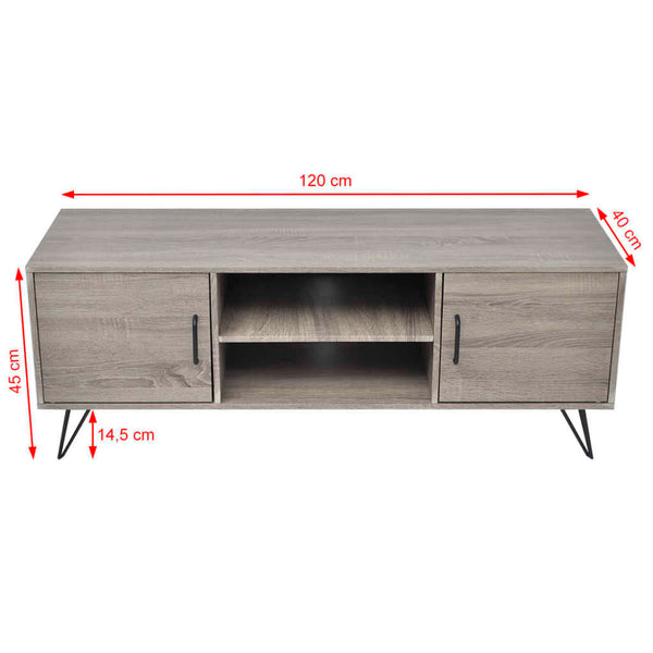 TV Stands & Entertainment Units Tv Cabinet 120X40x45 Cm Grey