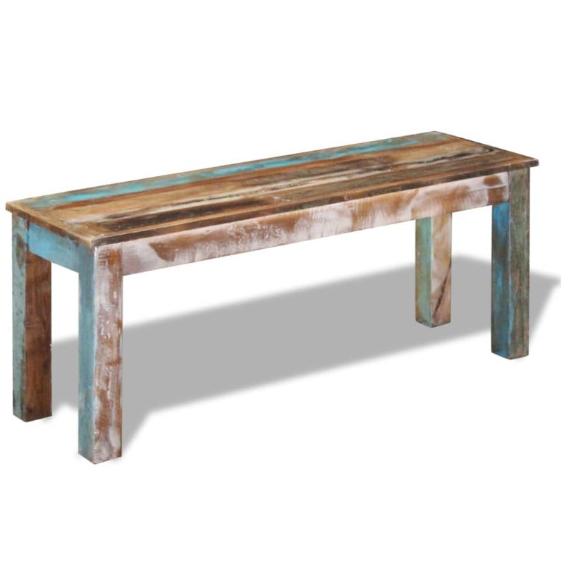 Benches Bench Solid Reclaimed Wood 110X35x45 Cm