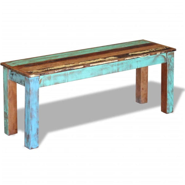 Benches Bench Solid Reclaimed Wood 110X35x45 Cm