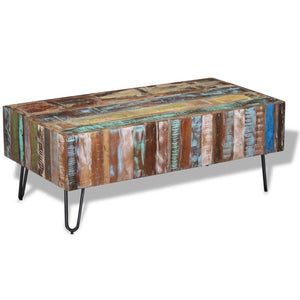 Coffee Tables Coffee Table Solid Reclaimed Wood 100X50x38 Cm