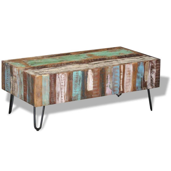 Coffee Tables Coffee Table Solid Reclaimed Wood 100X50x38 Cm