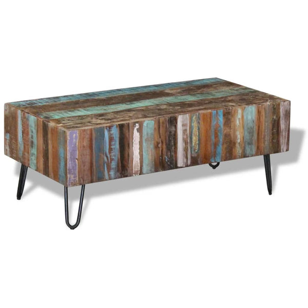 Coffee Tables Coffee Table Solid Reclaimed Wood 100X50x38 Cm