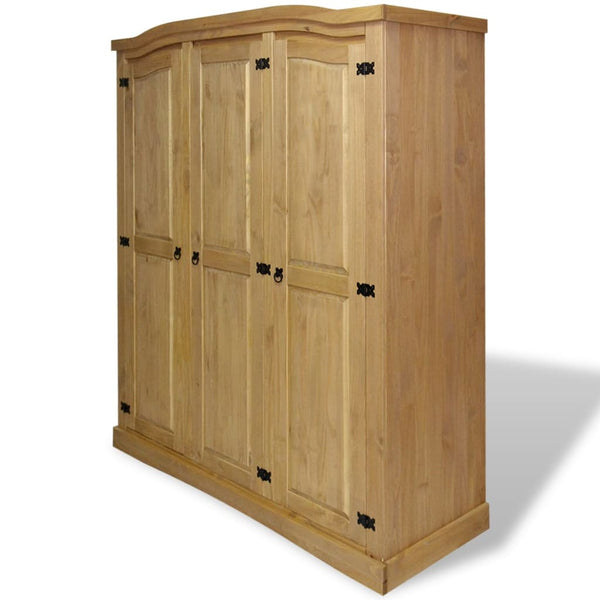 Wardrobes Wardrobe Mexican Pine Corona Range 3 Doors