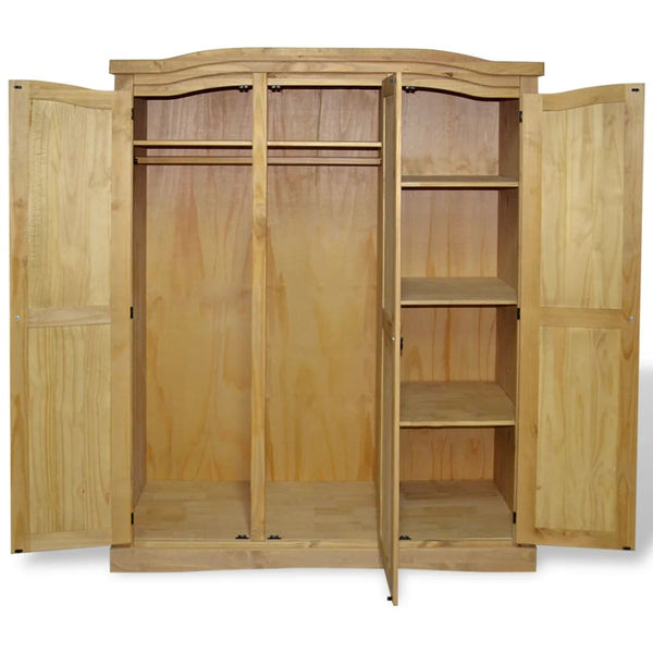 Wardrobes Wardrobe Mexican Pine Corona Range 3 Doors