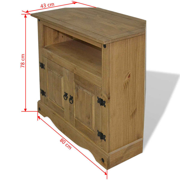 Hall Tables Console Table Mexican Pine Corona Range 80X43x78 Cm