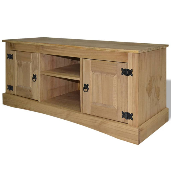 TV Stands & Entertainment Units Tv Cabinet Mexican Pine Corona Range 120X40x52 Cm