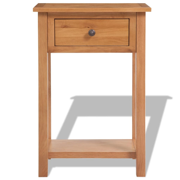 Hall Tables Console Table 50X32x75 Cm Solid Oak Wood